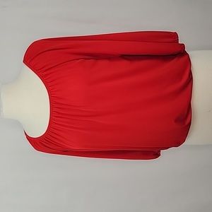 MICHAEL Michael Kors 3/4 Sleeve Top Red Size Small Petite